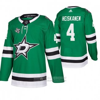 Camiseta Hockey Dallas Stars Miro Heiskanen Primera Autentico Verde