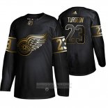 Camiseta Hockey Detroit Red Wings Dominic Turgeon Golden Edition Negro