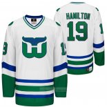 Camiseta Hockey Hartford Whalers Night Dougie Hamilton Heritage Throwback Blanco