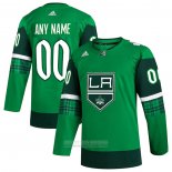 Camiseta Hockey Los Angeles Kings 2023 St. Patrick's Day Autentico Personalizada Verde