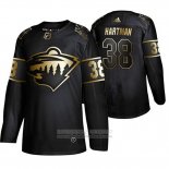 Camiseta Hockey Minnesota Wild Ryan Hartman Golden Edition Negro