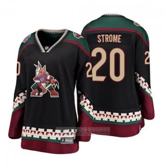 Camiseta Hockey Mujer Arizona Coyotes Dylan Strome Heritage Alterno Breakaway Negro