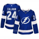 Camiseta Hockey Mujer Tampa Bay Lightning 24 Ryan Callahan Primera Adizero Jugador Azul