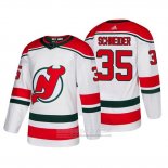 Camiseta Hockey New Jersey Devils Cory Schneider Alterno Autentico Blanco