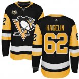 Camiseta Hockey Nino Pittsburgh Penguins 62 Carl Hagelin Negro 50 Aniversario Primera Premier