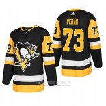 Camiseta Hockey Pittsburgh Penguins 73 Andrey Pedan Primera Autentico Jugador Negro