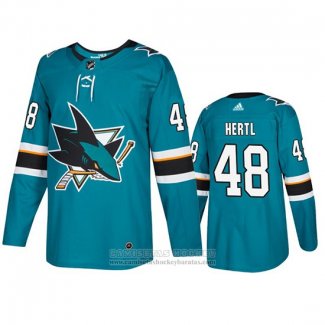 Camiseta Hockey San Jose Sharks Tomas Hertl Primera Verde