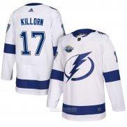 Camiseta Hockey Tampa Bay Lightning 17 Alex Killorn Blanco 2018 Autentico Road