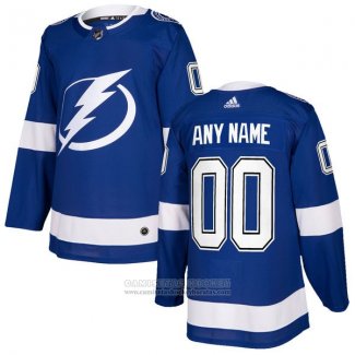 Camiseta Hockey Tampa Bay Lightning Primera Personalizada Azul