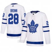 Camiseta Hockey Toronto Maple Leafs Connor Brown Autentico Segunda Blanco