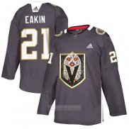 Camiseta Hockey Vegas Golden Knights Cody Eakin Dia De Los Muertos Gris