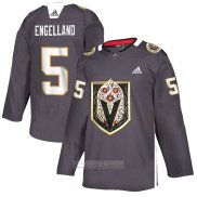 Camiseta Hockey Vegas Golden Knights Deryk Engelland Dia De Los Muertos Gris