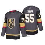 Camiseta Hockey Vegas Golden Knights Keegan Kolesar Primera Autentico Jugador Gris