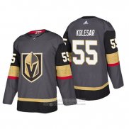 Camiseta Hockey Vegas Golden Knights Keegan Kolesar Primera Autentico Jugador Gris