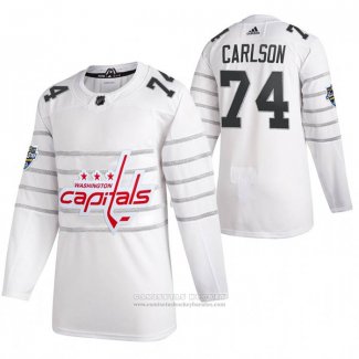 Camiseta Hockey Washington Capitals John Carlson Autentico 2020 All Star Blanco