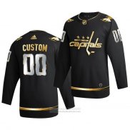 Camiseta Hockey Washington Capitals Personalizada Golden Edition Limited Autentico 2020-21 Negro