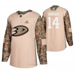 Camiseta Hockey Anaheim Ducks Adam Henrique Dia De Los Veteranos Camuflaje