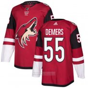 Camiseta Hockey Arizona Coyotes 55 Demers Primera Autentico Rojo