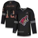 Camiseta Hockey Arizona Coyotes Dauphin 2020 USA Flag Negro