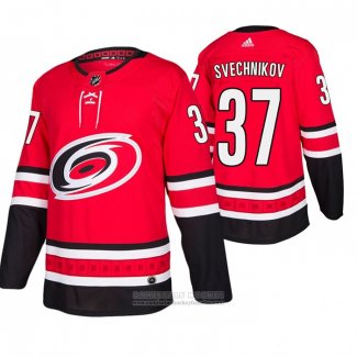 Camiseta Hockey Carolina Hurricanes Andrei Svechnikov Primera Autentico Rojo