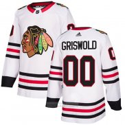 Camiseta Hockey Chicago Blackhawks 00 Clark Griswold Road Autentico Blanco