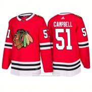 Camiseta Hockey Chicago Blackhawks 51 Brian Campbell Primera 2018 Rojo