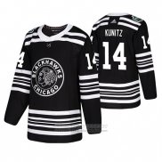 Camiseta Hockey Chicago Blackhawks Chris Kunitz Winter Classic Negro