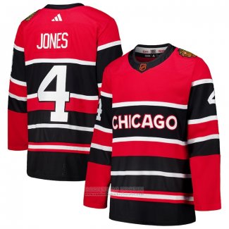 Camiseta Hockey Chicago Blackhawks Seth Jones Reverse Retro 2.0 Autentico Rojo