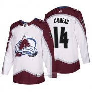 Camiseta Hockey Colorado Avalanche 14 Blake Comeau 2018 Blanco