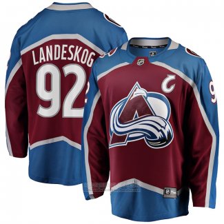 Camiseta Hockey Colorado Avalanche Gabriel Landeskog Captain Patch Primera Breakaway Rojo