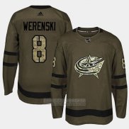 Camiseta Hockey Columbus Blue Jackets Zach Werenski Camuflaje Salute To Service