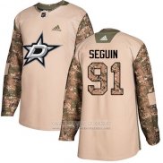 Camiseta Hockey Dallas Stars 91 Tyler Seguin Camuflaje Autentico 2017 Dia De Los Veteranos Stitched