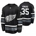 Camiseta Hockey Detroit Red Wings Jimmy Howard 2019 All Star Negro