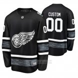 Camiseta Hockey Detroit Red Wings Personalizada 2019 All Star Negro