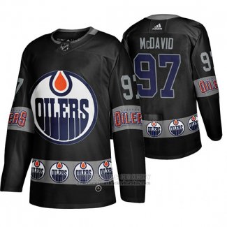 Camiseta Hockey Edmonton Oilers Connor Mcdavid Team Logo Fashion