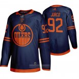 Camiseta Hockey Edmonton Oilers Tomas Jurco Alterno Autentico Azul