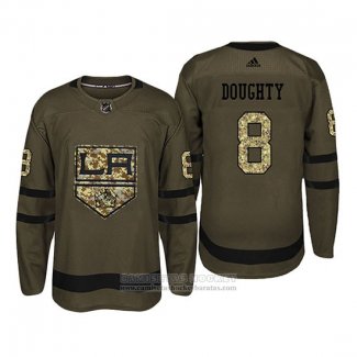 Camiseta Hockey Los Angeles Kings 8 Drew Doughty Camuflaje Salute To Service