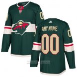 Camiseta Hockey Minnesota Wild Primera Personalizada Verde