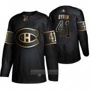 Camiseta Hockey Montreal Canadiens Paul Byron Golden Edition Negro