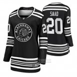 Camiseta Hockey Mujer Chicago Blackhawks Brandon Saad Premier Alterno Negro