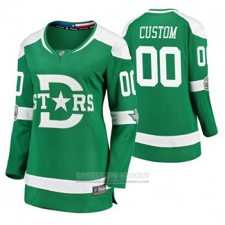 Camiseta Hockey Mujer Dallas Stars Personalizada Breakaway Jugador 2020 Winter Classic Verde