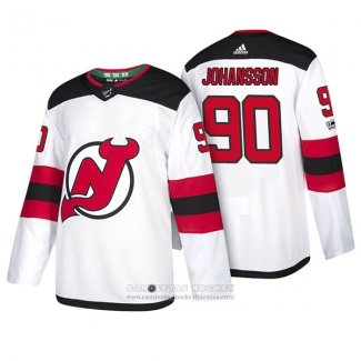 Camiseta Hockey New Jersey Devils 90 Marcus Johansson 2018 Blanco