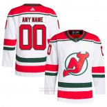 Camiseta Hockey New Jersey Devils Heritage Autentico Pro Primegreen Personalizada Blanco