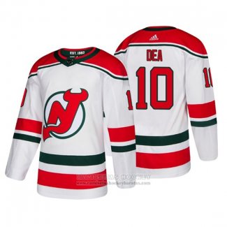 Camiseta Hockey New Jersey Devils Jean Sebastien Dea Alterno Autentico Blanco