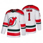 Camiseta Hockey New Jersey Devils Keith Kinkaid Alterno Autentico Blanco