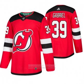 Camiseta Hockey New Jersey Devils Kurtis Gabriel Primera Autentico Rojo