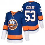 Camiseta Hockey New York Islanders 53 Casey Cizikas Autentico Primera 2018 Azul