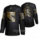 Camiseta Hockey New York Rangers Mike Richter Golden Edition Retired Negro