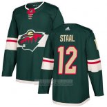 Camiseta Hockey Nino Minnesota Wild 12 Eric Staal Verde Primera Autentico Stitched