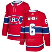 Camiseta Hockey Nino Montreal Canadiens 6 Shea Weber Rojo Primera Autentico Stitched